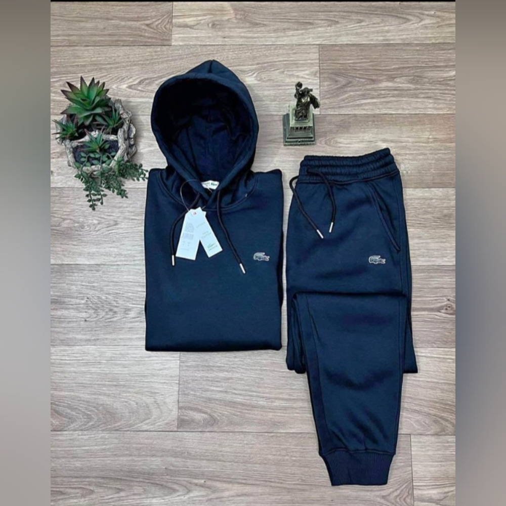 Navy blue Lacoste sweatsuit